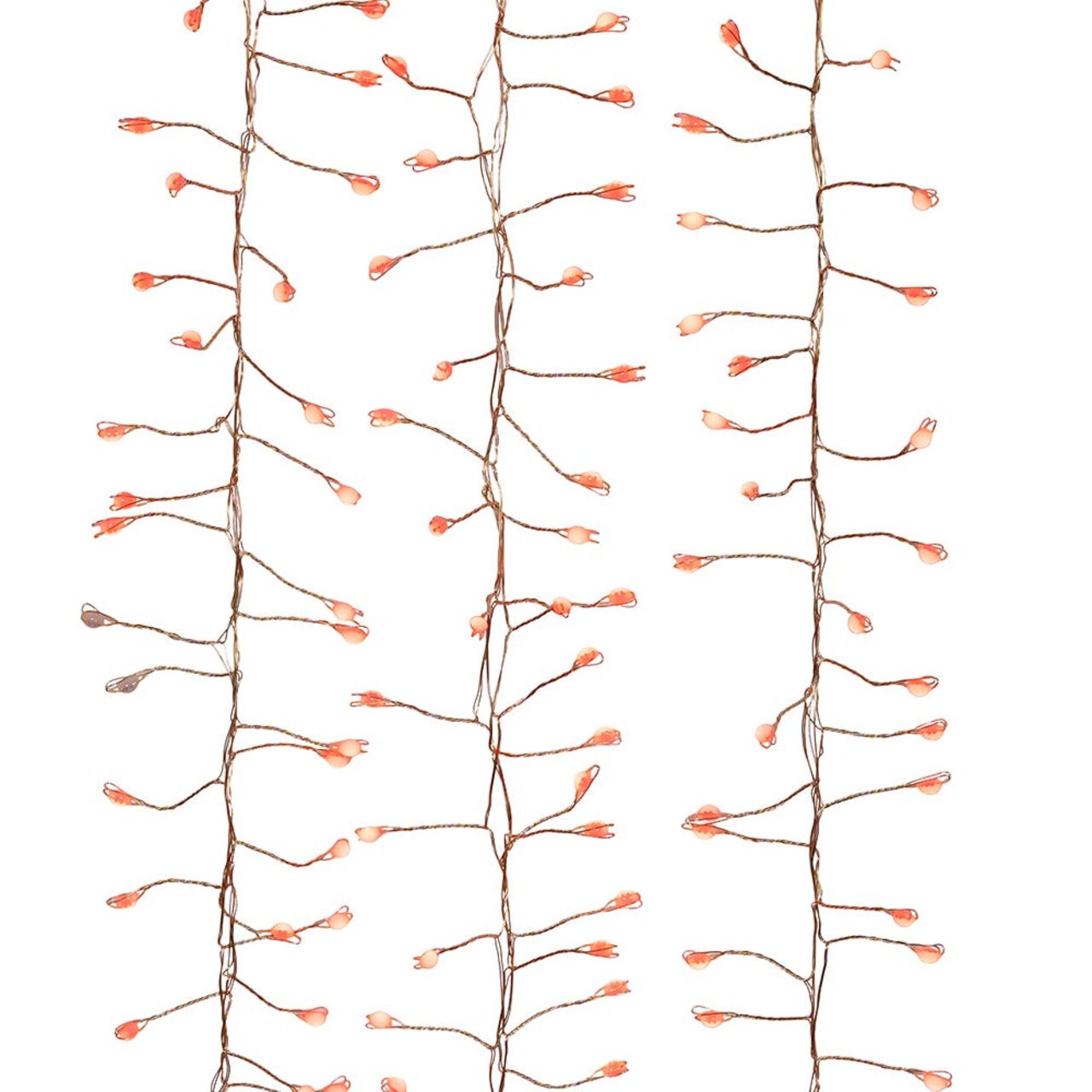 Kurt Adler 8-Foot 240-Light Fairy RGB LED Silver Wire Cluster Garland